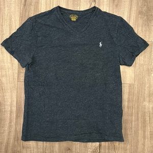 Men’s polo large, navy blue shirt, V-neck